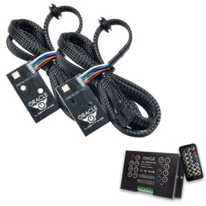 Infiniti Q50 Headlight Upgrade Kit - ORACLE Lighting - ColorSHIFT w/ 2.0 Controller - RGB+W - `14-`21